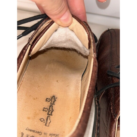 Finn‎ Comfort London Brown Leather Lace Up Shoes Men\'s Sz 9